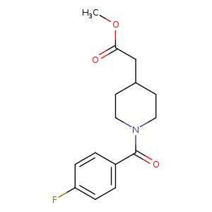 Methyl [1-(4-fluorobenzoyl)piperidin-4-yl]acetate