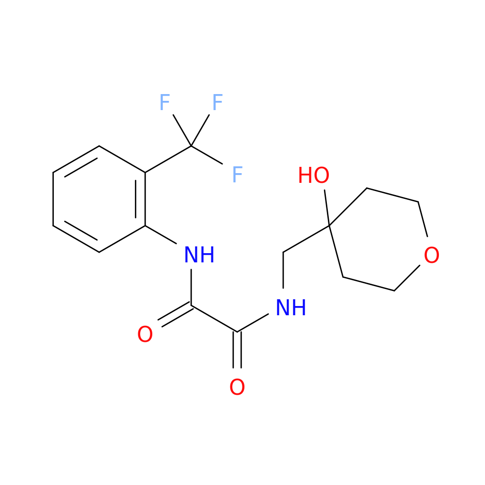 N'-[(4-hydroxyoxan-4-yl)methyl]-N-[2-(trifluoromethyl)phenyl]ethanediamide