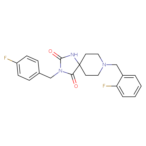 8-[(2-fluorophenyl)methyl]-3-[(4-fluorophenyl)methyl]-1,3,8-triazaspiro[4.5]decane-2,4-dione