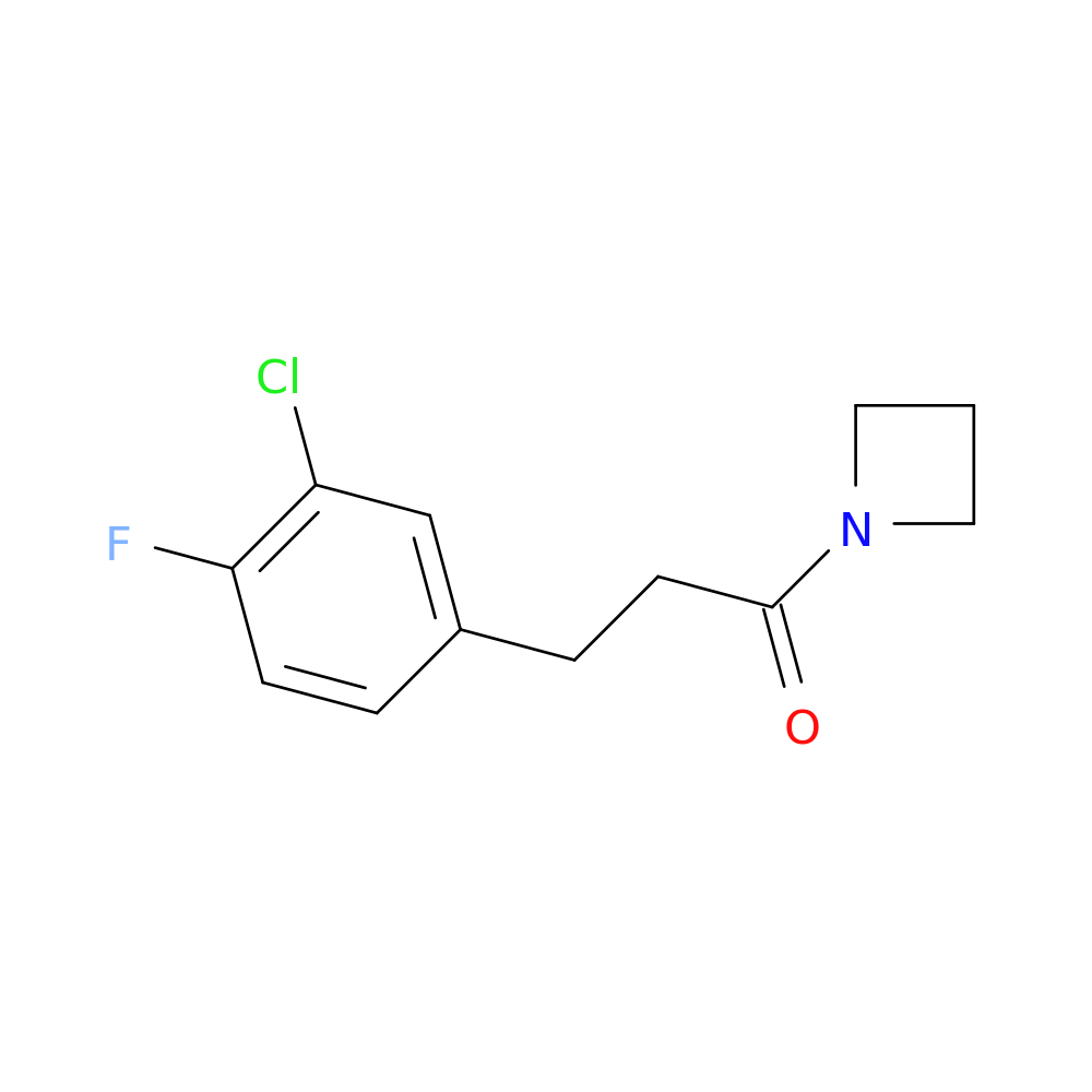 1-(azetidin-1-yl)-3-(3-chloro-4-fluorophenyl)propan-1-one