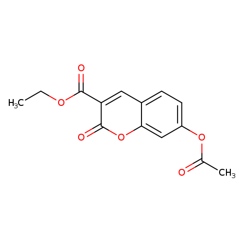 2H-1-Benzopyran-3-carboxylic acid, 7-(acetyloxy)-2-oxo-, ethyl ester