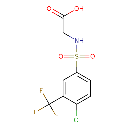 2-[4-chloro-3-(trifluoromethyl)benzenesulfonamido]acetic acid