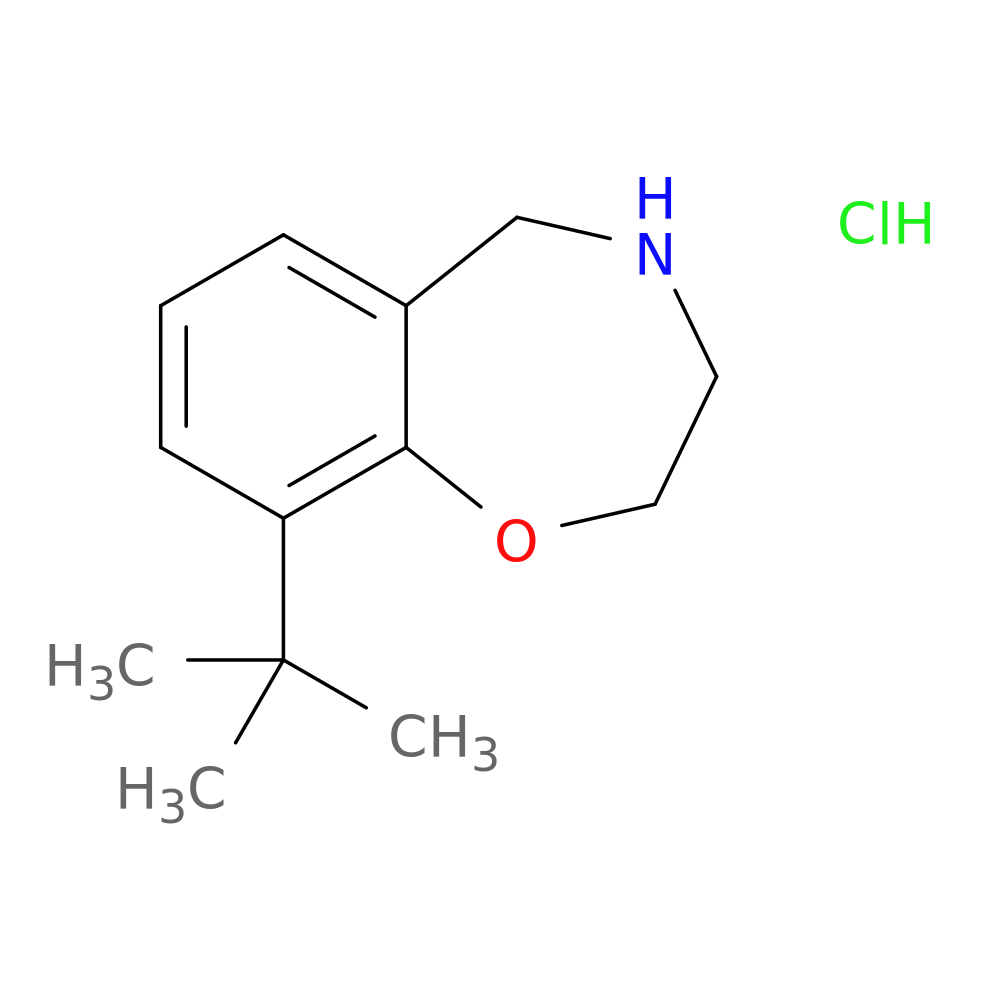 9-tert-butyl-2,3,4,5-tetrahydro-1,4-benzoxazepine hydrochloride