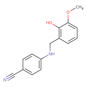 4-{[(2-hydroxy-3-methoxyphenyl)methyl]amino}benzonitrile