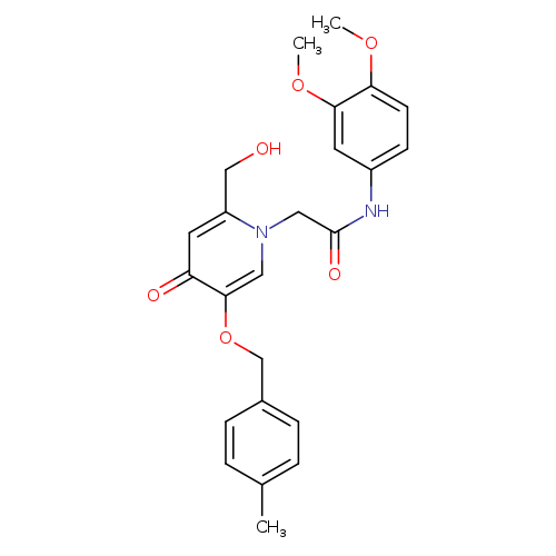 N-(3,4-dimethoxyphenyl)-2-[2-(hydroxymethyl)-5-[(4-methylphenyl)methoxy]-4-oxo-1,4-dihydropyridin-1-yl]acetamide