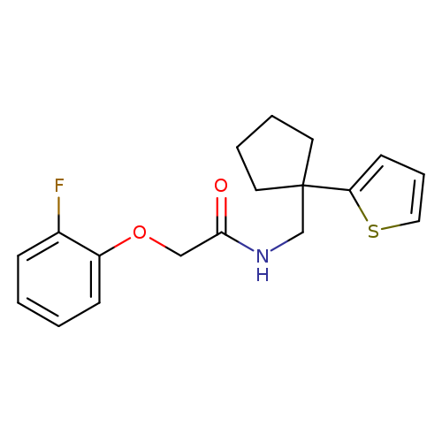 2-(2-fluorophenoxy)-N-{[1-(thiophen-2-yl)cyclopentyl]methyl}acetamide