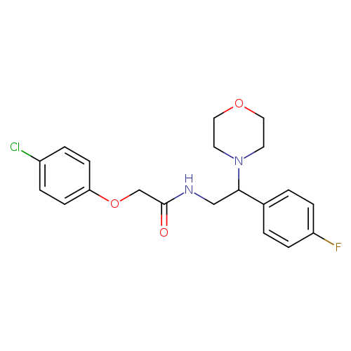 2-(4-chlorophenoxy)-N-[2-(4-fluorophenyl)-2-(morpholin-4-yl)ethyl]acetamide