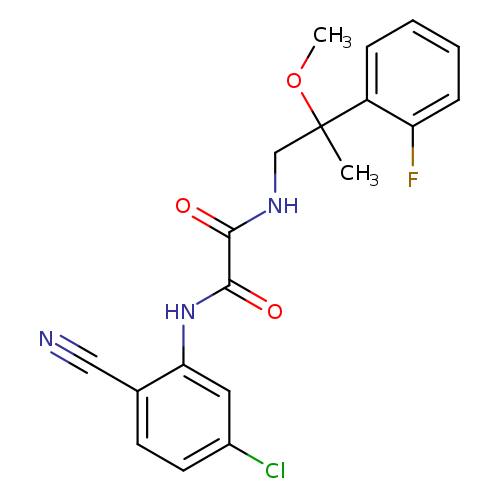 N-(5-chloro-2-cyanophenyl)-N'-[2-(2-fluorophenyl)-2-methoxypropyl]ethanediamide