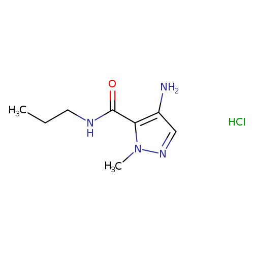 4-amino-1-methyl-N-propyl-1H-pyrazole-5-carboxamide hydrochloride