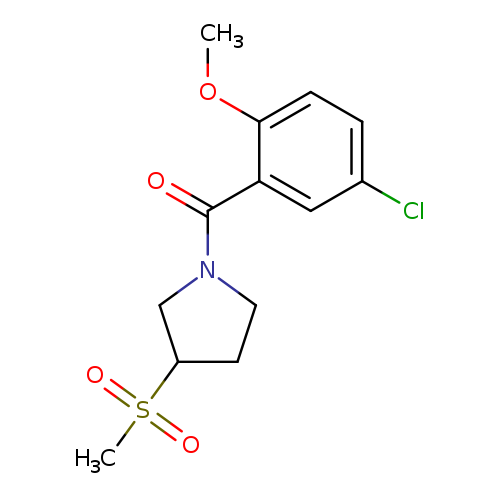 1-(5-chloro-2-methoxybenzoyl)-3-methanesulfonylpyrrolidine
