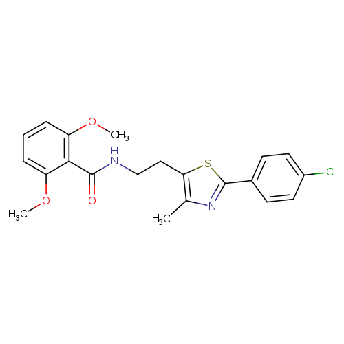 N-{2-[2-(4-chlorophenyl)-4-methyl-1,3-thiazol-5-yl]ethyl}-2,6-dimethoxybenzamide