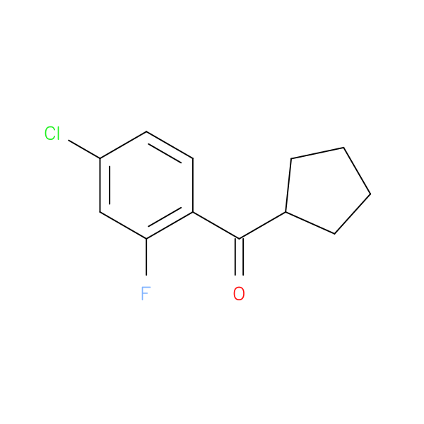 (4-Chloro-2-fluorophenyl)(cyclopentyl)methanone