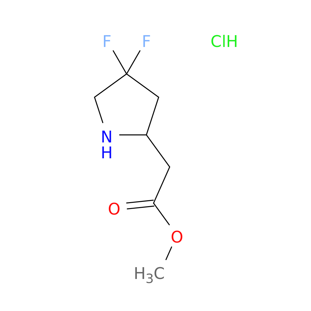 methyl 2-(4,4-difluoropyrrolidin-2-yl)acetate hydrochloride