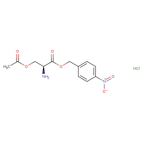 (4-nitrophenyl)methyl (2S)-3-(acetyloxy)-2-aminopropanoate hydrochloride