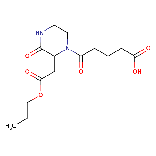 5-Oxo-5-[3-oxo-2-(2-oxo-2-propoxyethyl)-1-piperazinyl]pentanoic acid