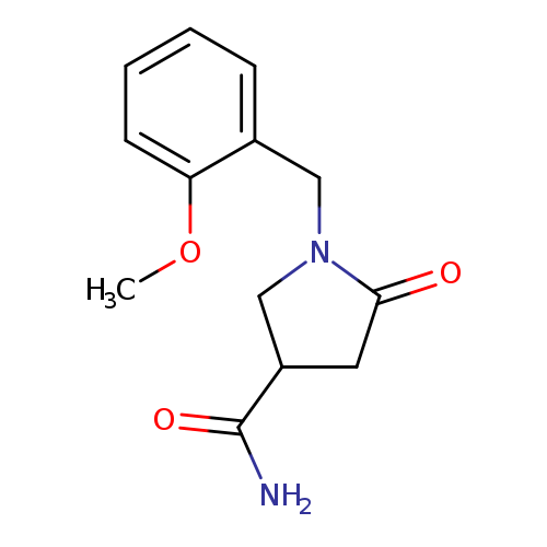 1-[(2-methoxyphenyl)methyl]-5-oxopyrrolidine-3-carboxamide