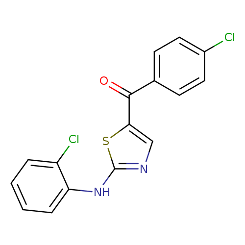 5-(4-chlorobenzoyl)-N-(2-chlorophenyl)-1,3-thiazol-2-amine