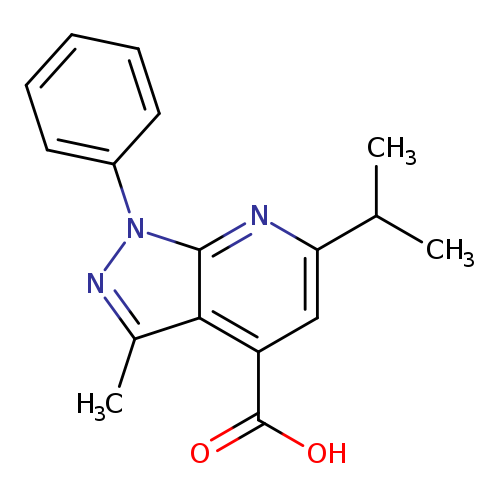 6-Isopropyl-3-methyl-1-phenyl-1H-pyrazolo[3,4-b]pyridine-4-carboxylic acid