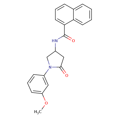 N-[1-(3-methoxyphenyl)-5-oxopyrrolidin-3-yl]naphthalene-1-carboxamide