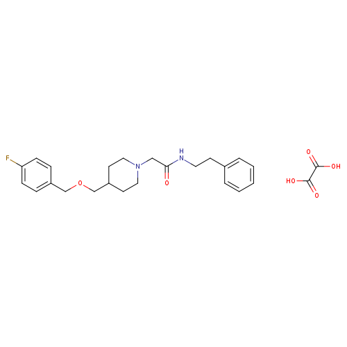 2-(4-{[(4-fluorophenyl)methoxy]methyl}piperidin-1-yl)-N-(2-phenylethyl)acetamide; oxalic acid
