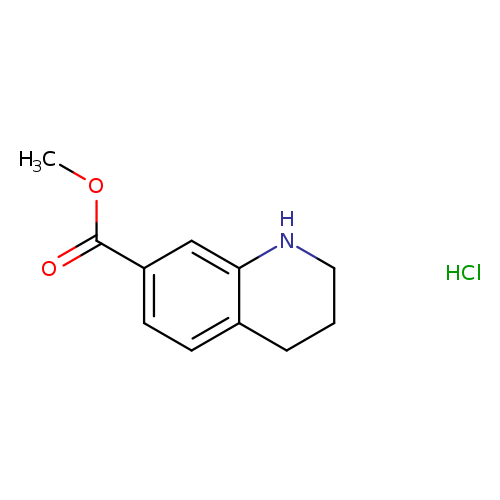 7-Quinolinecarboxylic acid, 1,2,3,4-tetrahydro-, methyl ester, hydrochloride (1:1)
