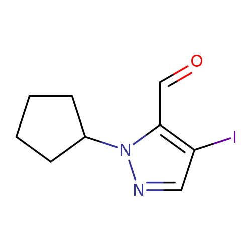 1-cyclopentyl-4-iodo-1H-pyrazole-5-carbaldehyde