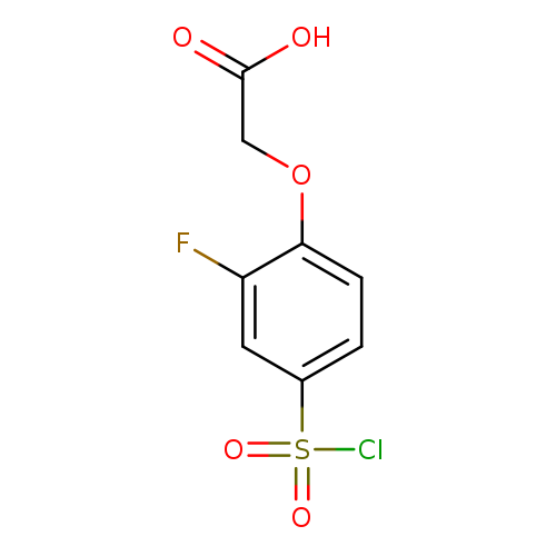 2-[4-(chlorosulfonyl)-2-fluorophenoxy]acetic acid