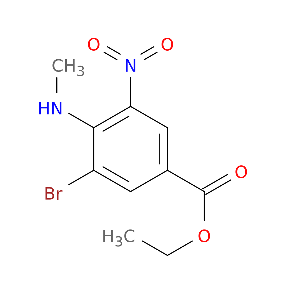 Ethyl 3-bromo-4-(methylamino)-5-nitrobenzoate