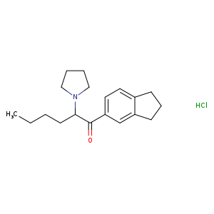 1-(2,3-dihydro-1H-inden-5-yl)-2-(pyrrolidin-1-yl)hexan-1-one,monohydrochloride