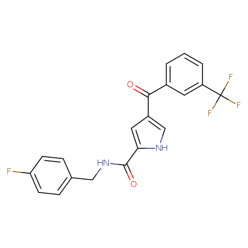N-[(4-fluorophenyl)methyl]-4-[3-(trifluoromethyl)benzoyl]-1H-pyrrole-2-carboxamide