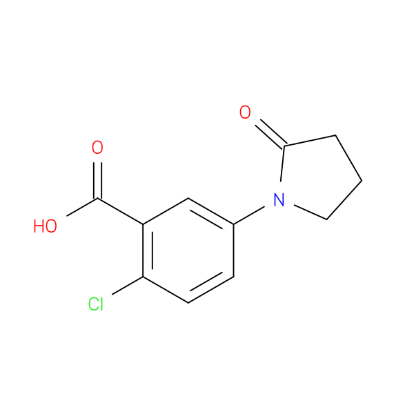 2-Chloro-5-(2-oxopyrrolidin-1-YL)benzoic acid