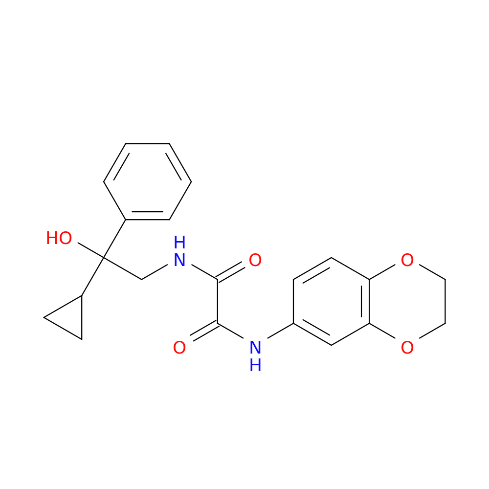 N'-(2-cyclopropyl-2-hydroxy-2-phenylethyl)-N-(2,3-dihydro-1,4-benzodioxin-6-yl)ethanediamide