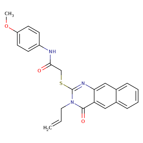 N-(4-methoxyphenyl)-2-{[4-oxo-3-(prop-2-en-1-yl)-3H,4H-benzo[g]quinazolin-2-yl]sulfanyl}acetamide