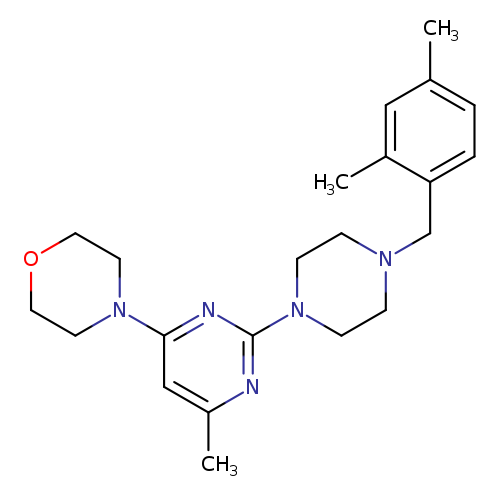 4-(2-{4-[(2,4-dimethylphenyl)methyl]piperazin-1-yl}-6-methylpyrimidin-4-yl)morpholine