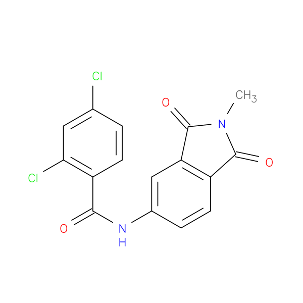 2,4-dichloro-N-(2-methyl-1,3-dioxo-2,3-dihydro-1H-isoindol-5-yl)benzamide