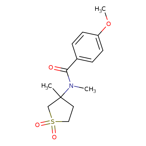 4-methoxy-N-methyl-N-(3-methyl-1,1-dioxo-1lambda6-thiolan-3-yl)benzamide