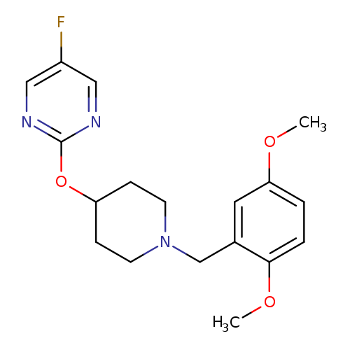 2-({1-[(2,5-dimethoxyphenyl)methyl]piperidin-4-yl}oxy)-5-fluoropyrimidine