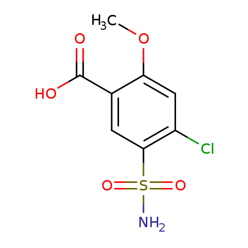 2-METHOXY-4-CHLORO-5-SULFAMOYL BENZOIC ACID
