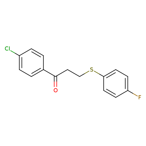 1-(4-chlorophenyl)-3-[(4-fluorophenyl)sulfanyl]propan-1-one