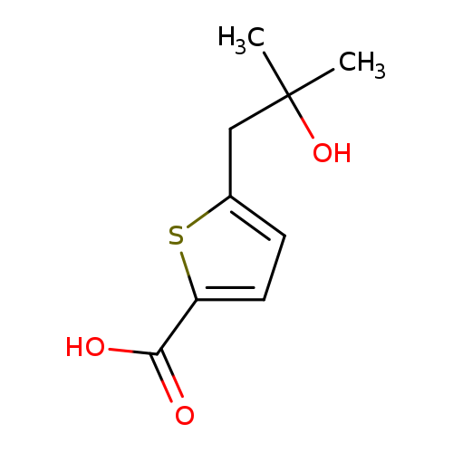 5-(2-hydroxy-2-methylpropyl)thiophene-2-carboxylic acid