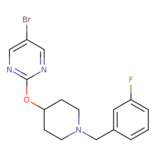 5-bromo-2-({1-[(3-fluorophenyl)methyl]piperidin-4-yl}oxy)pyrimidine