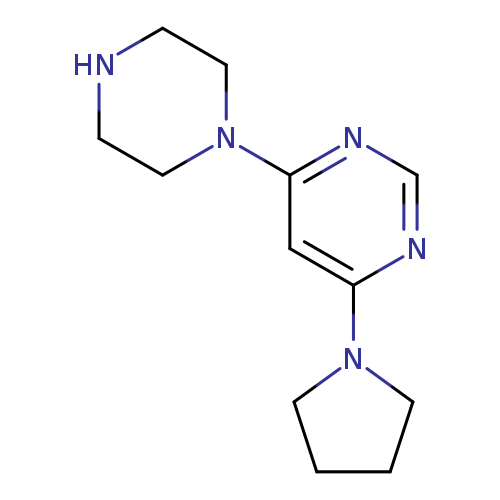 4-(piperazin-1-yl)-6-(pyrrolidin-1-yl)pyrimidine