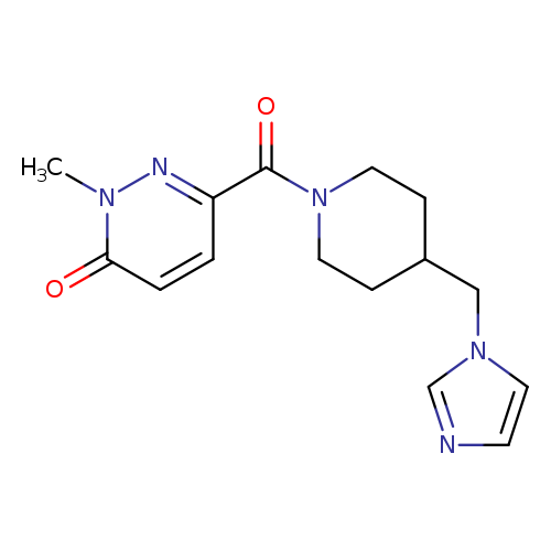 6-{4-[(1H-imidazol-1-yl)methyl]piperidine-1-carbonyl}-2-methyl-2,3-dihydropyridazin-3-one