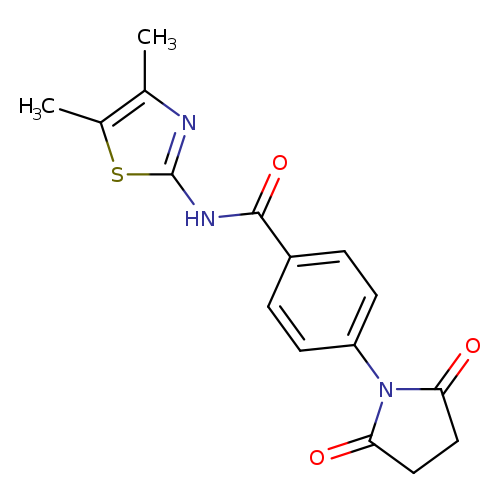 N-(4,5-dimethyl-1,3-thiazol-2-yl)-4-(2,5-dioxopyrrolidin-1-yl)benzamide