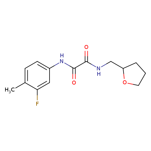 N'-(3-fluoro-4-methylphenyl)-N-[(oxolan-2-yl)methyl]ethanediamide