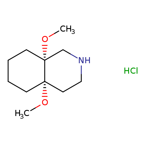 rac-(4aR,8aS)-4a,8a-dimethoxy-decahydroisoquinolinehydrochloride