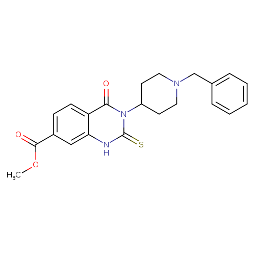 3-(1-Benzyl-piperidin-4-yl)-4-oxo-2-thioxo-1,2,3,4-tetrahydro-quinazoline-7-carboxylic acid methyl ester