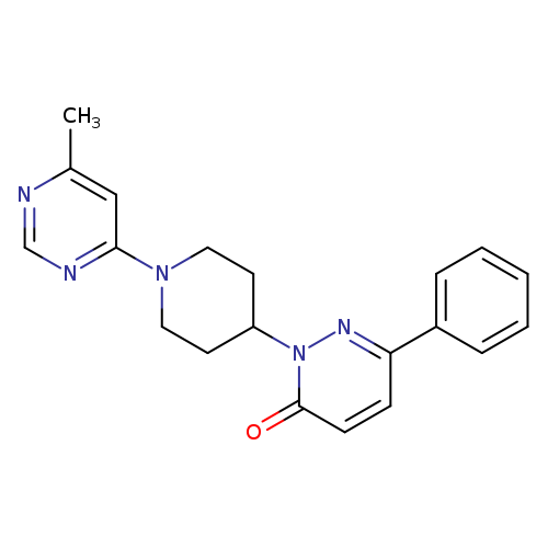2-[1-(6-methylpyrimidin-4-yl)piperidin-4-yl]-6-phenyl-2,3-dihydropyridazin-3-one