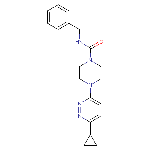 N-benzyl-4-(6-cyclopropylpyridazin-3-yl)piperazine-1-carboxamide