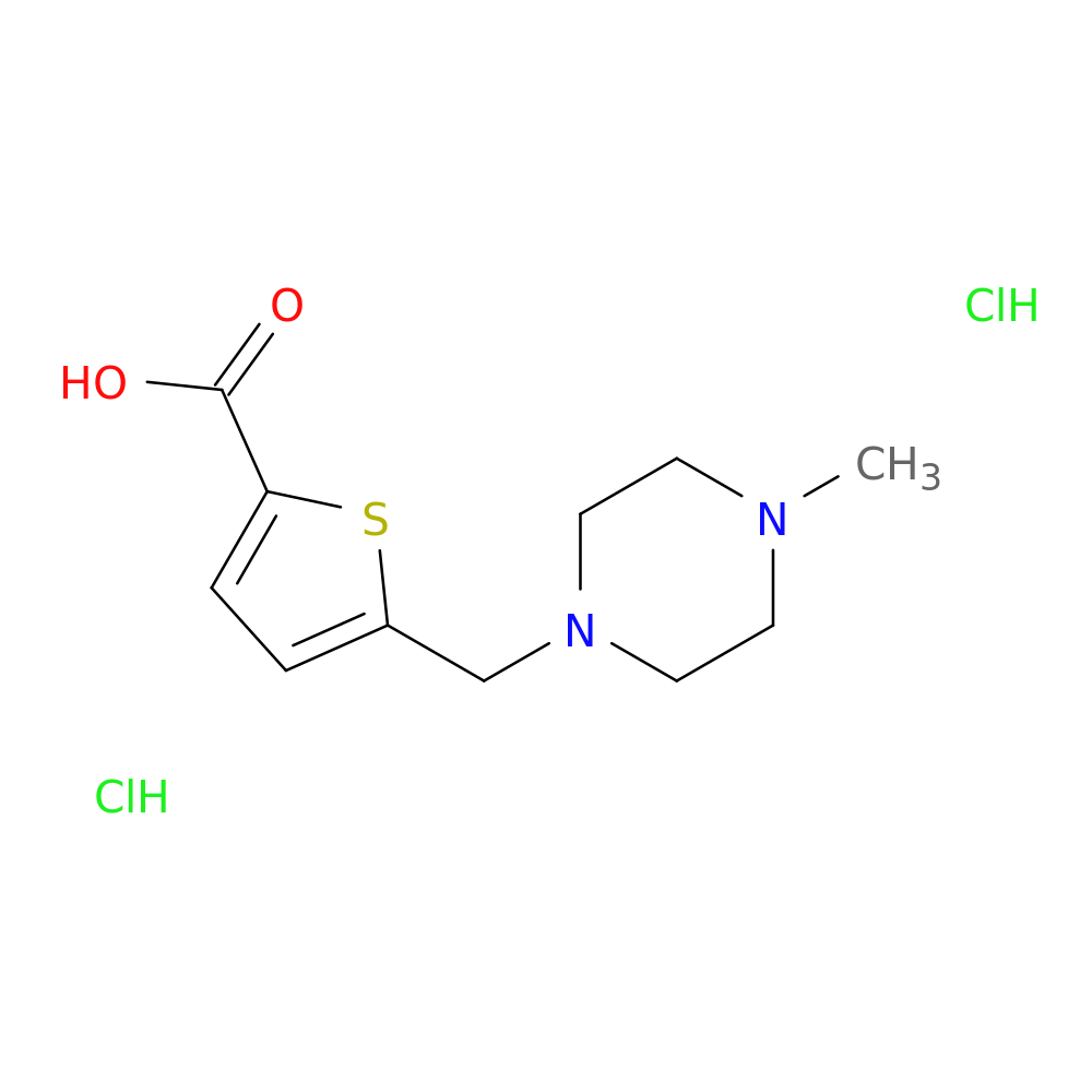 5-[(4-methylpiperazin-1-yl)methyl]thiophene-2-carboxylic acid dihydrochloride